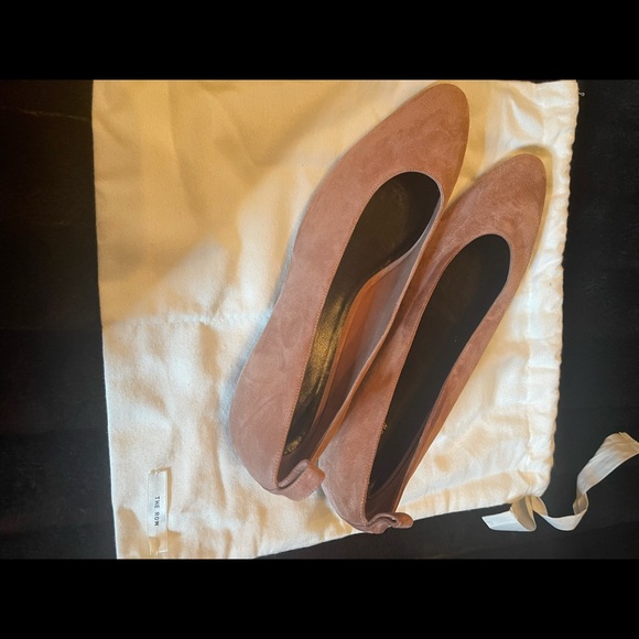THE ROW Lady D Flat Ballerina Pale Flamingo 40.5/10.5 Original $795 Purchase$587 - Picture 4 of 7